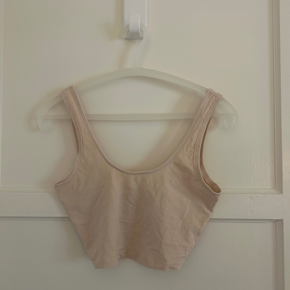 FP Movement by Free People Hot Shot Crop Tank Small Tan